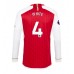 Arsenal Benjamin White #4 Replika Hemma matchkläder 2023-24 Långa ärmar